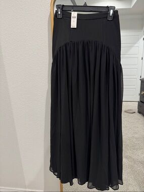 Anthropologie Black Maxi Skirt